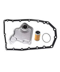 Direct Fit CVT Transmission Filter Kit For Nissan Pathfinder Murano Maxima 3.5L V6 2016-2024 And Infiniti QX60 3.5L Altima 2.5L 3.5L Replacement OE 31728-29X0A 31728-29X0B Easy Install Durable Service Kit For Smooth Shifting shown with filter, gasket, and O-ring.
