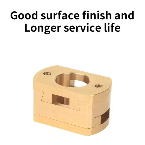 Smooth And Secure 3D Printer Z Axis Parts With Oldham Coupling For 18mm Shaft Perfect Fit For Ender 3 CR10 Voron VzBoT Machines Featuring Easy Install T8 Nut Upgrade Your Print Quality Today, gold metal coupler