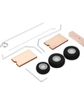 Durable Aircraft Wheel Kit With Lightweight Design And Dope Look For DIY Fixed Wing RC Planes Beginner Friendly Landing Gear