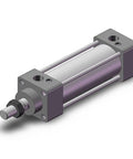 Double Rod Pneumatic Cylinder With 40mm Bore And 75mm Stroke For Industrial Automation Series, Automated Assembly, Pick And Place, And Robotics