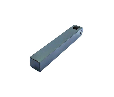 Three Quarter Inch By Three Quarter Inch By Five Inch Lathe Knurling Tool For Metalwork, shown in side view with easy grip knurls.