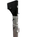 Built Damn Tough Portable Gantry Crane 1 Ton Capacity Adjustable Height Heavy Steel Hoist support structure with locking mechanisms.