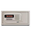 Electronic Burglary Safe for Home and Hotel Use Compact 0.4 Cu Ft Security Safe With Electronic Lock Putty Color Residential and Hospitality Security Protection front view