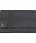 Compact 10400mAh UPS Battery Backup With 36W Output, black battery unit with power indicator, ideal for routers and cameras.