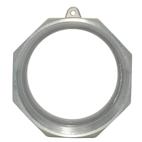 Female Pipe Threads 3 Inch Type A Trash Pump Adapter Male Camlock And Groove Hose Fitting Stainless Steel 316 For Vacuum Trucks Beefy Heavy Duty Suction And Discharge Line Assembly, front view