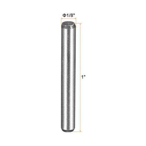 One Eighth Inch By One Inch Dowel Pins, Heat Treated High Alloy Steel For Extra Hardness, Bright Finish, Precise Alignment