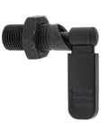 Heavy Duty Quick Release Plunger With Indexing Lock Nut Ergonomic Pull Handle Spring Loaded Latch Pin Zinc Finish, side view with black latch.