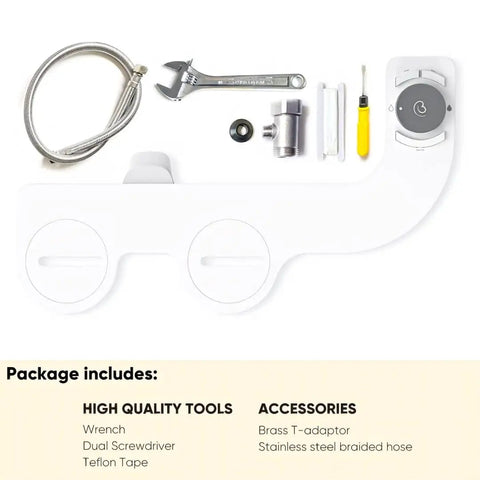 Cool Water Bidet Attachment For Toilet With Dual Nozzles Auto Shut Off Non Electric Dope Luxury Sprayer Install Kit