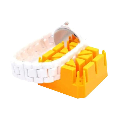Watch Band Repair Kit With Holder For Quick Band Swaps, Bracelet Link Tool For Replacement, Multi Slot Block For Pins And Screws