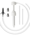 Lower Unit Gear Oil Pump Kit For Quart Bottles With 3rd Hand Adapter, 3/8 Inch Swivel, 8mm And 10mm Adapters, Long Fill Hoses