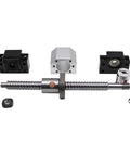 SFU2505 Ball Screw Kit with nut, support, nut holder and coupling for 550mm travel in CNC and robotics projects