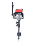 Front view of Powerful 6HP 170cc Gas Outboard Motor With Air Cooling CDI System for marine use