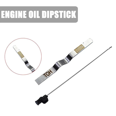 One Piece Car Transmission Oil Dipstick With 23 Point 8 Inch Stainless Steel Engine Oil Level Indicator Immersion Gauge For Most Models High Temperature Resistant Oil Dipstick No Leak Design Replaces OEM 31086 JA00A Black And Silver