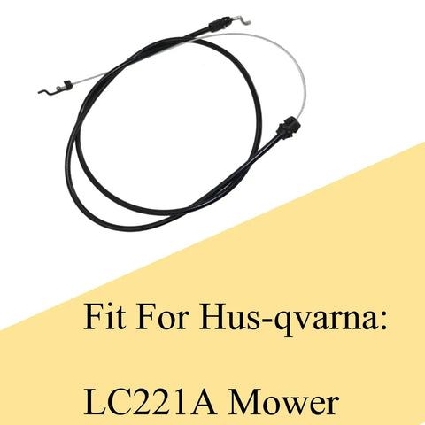 Drive Cable 582598601 Replacement Fits Husqvarna LC221A Walk Behind Mower And Poulan Pro PR675AWD on yellow background