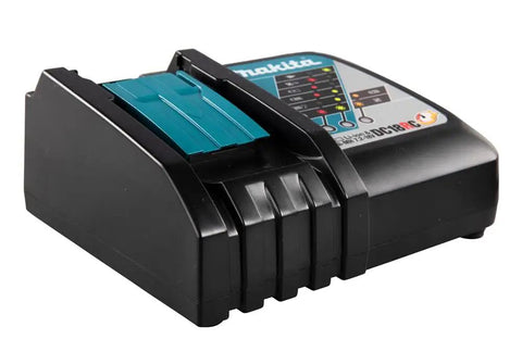 18V LXT Lithium-Ion Rapid Optimum Charger for fast battery recharges, black design with charging indicators