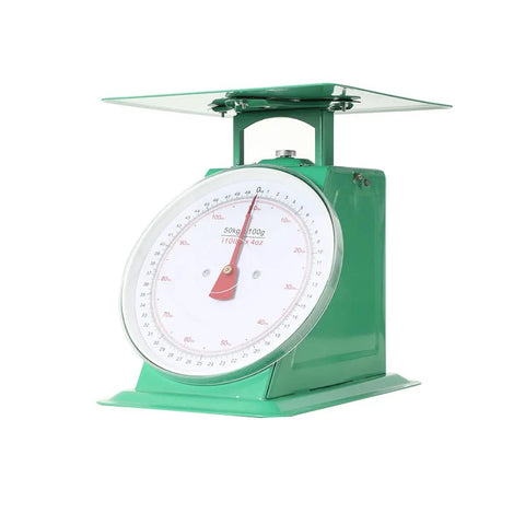 Heavy Duty Portion Control Mechanical Kitchen And Food Scale With Stainless Steel Platform 110 Lbs Capacity Industrial Dial Scale