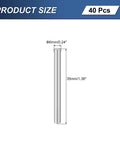 Beefy 40 Pcs M3 X 35mm Stainless Steel Dowel Pins Set 3mm Diameter 1.38 Inch Length 304 Grade Parallel Shelf Pins