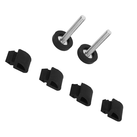Xixian Truck Hood Bumper Stopper Set For 1967 To 1972 Models Includes Rubber Cushion Buffer And Screws Black Adjuster Replacement Kit That Fits Like A Glove. 2 rubber stops and 2 threaded screws