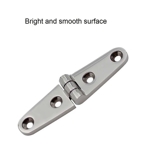 316 Stainless Steel Strap Door Hinges 2 Pack With 4 Holes 100mm Marine Boat Yacht Hardware