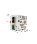 GCAN PLC 511 Programmable Logic Controller For Industrial Automation And Manipulator Motion Control, compact size with detailed ports.