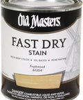 Fruitwood Fast Dry Wood Stain One Quart in a can, showcasing rich deep color for interior wood work like cabinets and doors.