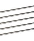 Heavy Duty Five Piece 304 Stainless Steel Rod Set 0.125 Inch Diameter 10 Inch Length for DIY crafts, metalworking, and industrial projects
