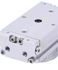 Built Tough Rotary Cylinder With Slick Pneumatic Actuator For Smooth Heavy Duty Workflows And Reliable High Torque Shaft Rotation, close-up view.