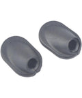 Two Pack Internal Cable Routing Grommets for Bike Brake and Shifter Housing Easy Install Frame Plugs Replacement Parts shown in black rubber