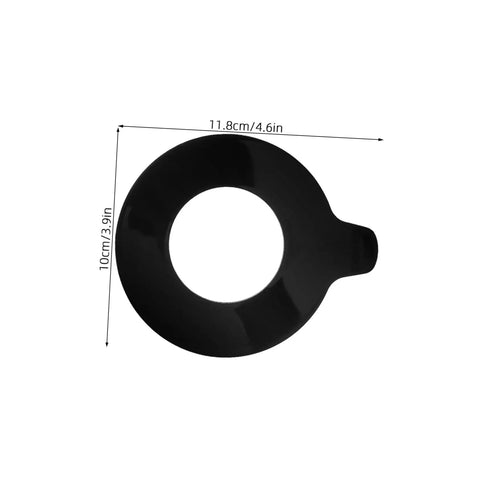 Two Piece Excavator Shim Kit With Round Rubber Washers For Noise Dampening And Shock Absorber Pads, Designed For Heavy Duty Machinery, Ideal Boom Bushing Replacement, Vibration Reduction, And Prolonged Equipment Life. black rubber shim washer, 11.8cm x 10cm