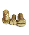 Premium Solid Brass Slotted Cheese Head Machine Screws Din84 Standard in various sizes, showcasing the smooth threading and corrosion resistance.