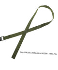 Olive green belt from 4 Pack Camping Duty Belts With Quick Release Straps For Easy Bundling And Rugged Gear Securing On Hiking Fishing Hunting Trips