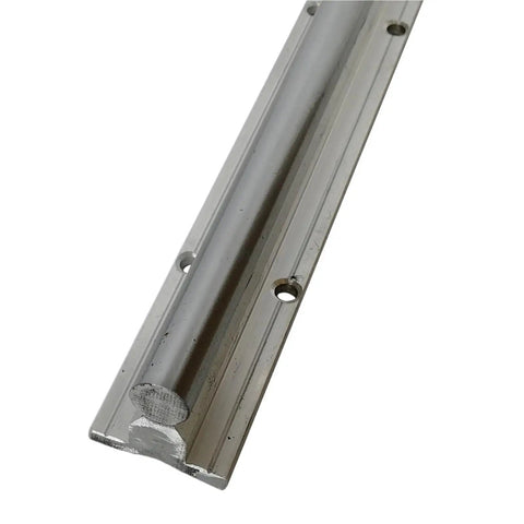 Close-up of SBR20 linear guide rail for Top Shelf Sfu2005 Ballscrew Assembly Featuring Sbr20 Linear Guide Rails And Bk15 Bf15 End Supports For Cnc Routers Plus 3D Printers Delivers Hella Smooth Motion.