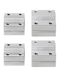 Heavy Duty SCS6UU Linear Motion Ball Bearing Slide Block Bushing with aluminum housing at various angles, ideal for CNC and 3D printers.