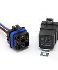 Heavy Duty 4 Pin SPDT Car Relay Kit With Waterproof 12V DC Operation 40A 30A High Switching 12 AWG Harness Socket Tinned Copper Wires