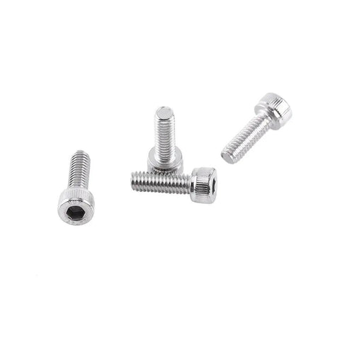 A2 Stainless Steel Hex Socket Screw And Nut Kit, 250 Piece Fastener Set With Cap Head And Flat Head Bolts, silver screws display