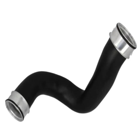 Beefed Up Engine Air Intake Hose For Mercedes Benz W210 E220 CDI W21 Replacement Premium Synthetic Rubber With Multi Layer Reinforced Fiber Heat And Cold Resistant Flexible Durable Hose For Smooth Throttle And Long Life, black curved hose with metal ends