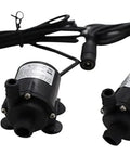 Quiet Brushless Submersible Sump Pump With Slick DC Motor And Easy USB Hookup For Smooth Operation And No Fuss Durability For All Your Home Water Projects, compact design with dual output.