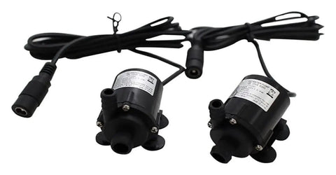 Quiet Brushless Submersible Sump Pump With Slick DC Motor And Easy USB Hookup For Smooth Operation And No Fuss Durability For All Your Home Water Projects, compact design with dual output.