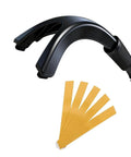 Rubber Push Stick With Hold Down Clamp Set for Woodworking showing black grip and yellow strips