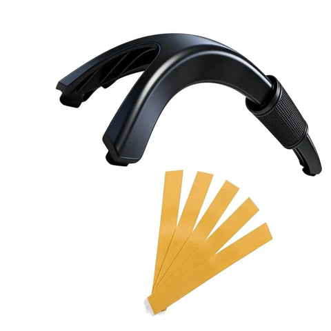 Rubber Push Stick With Hold Down Clamp Set for Woodworking showing black grip and yellow strips