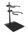 Premium Adjustable Pour Over Coffee Dripper Stand featuring a smart double layer brewing station with durable black aluminum frame.
