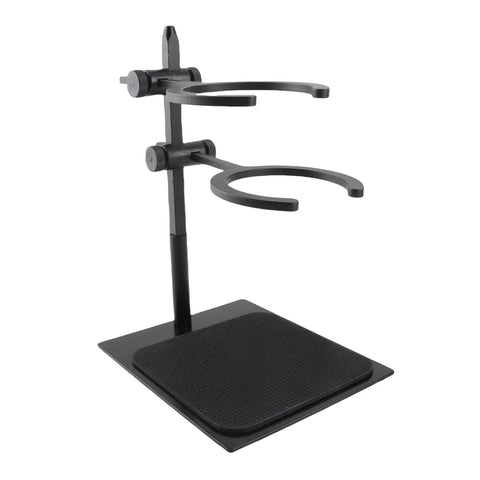 Premium Adjustable Pour Over Coffee Dripper Stand featuring a smart double layer brewing station with durable black aluminum frame.