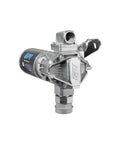 Plug And Play 20 GPM 12 Volt DC Fuel Transfer Pump portable diesel gas kerosene rig with metal housing and hose connector.