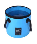 Collapsible Car Bucket With Handle Foldable 3.2 Gallon Water Storage Container for Vehicle Washing and Cleaning, blue