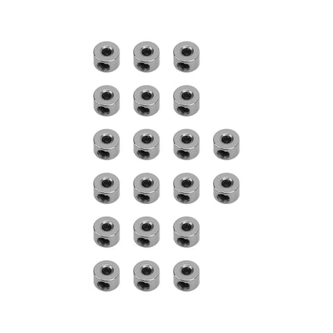 Durable Stainless Steel Landing Gear Stopper Wheel Collar Kit 20Pcs Set 2.1mm Shaft Fit For RC Planes And Model Aircraft