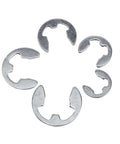 120 Piece E Clips Retaining Snap Ring Kit In 304 Stainless Steel With Plastic Storage Box Sizes M1.5 Through M10 Circlip Assortment