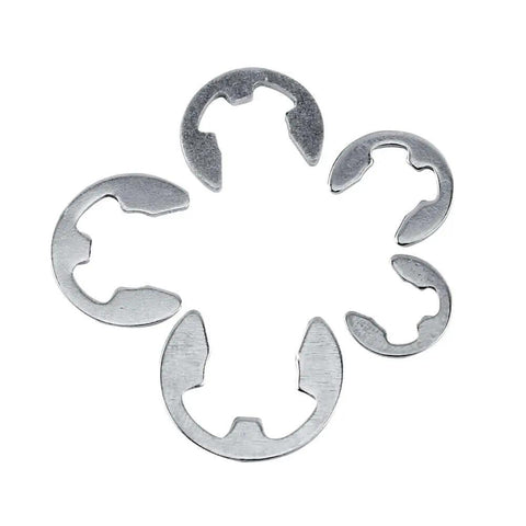 120 Piece E Clips Retaining Snap Ring Kit In 304 Stainless Steel With Plastic Storage Box Sizes M1.5 Through M10 Circlip Assortment