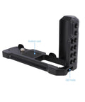 L-Shaped Grip For Sony ZV-1 II And ZV-1F Vlog Cameras With Black ARCA Extension Bracket and Quick Release Plate