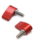 Red M8x20mm Thumb Screws With Handle Single Wing Rotating Knob Adjustable Stainless Steel 2 Pack Easy Tighten Grip