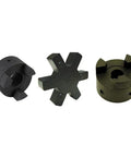 Flexible L Jaw Coupling Set With NBR Rubber Spider Insert components
